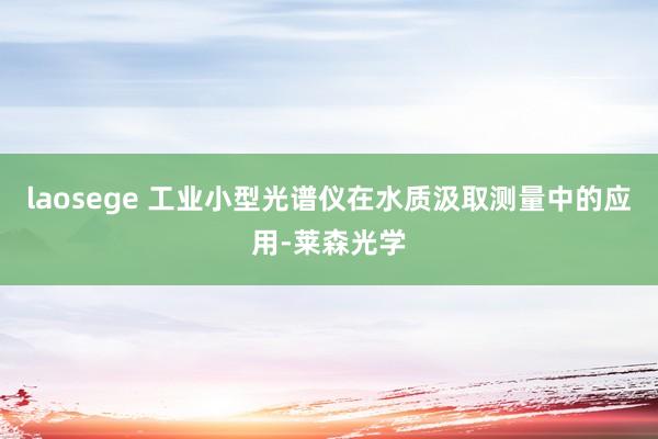 laosege 工业小型光谱仪在水质汲取测量中的应用-莱森光学