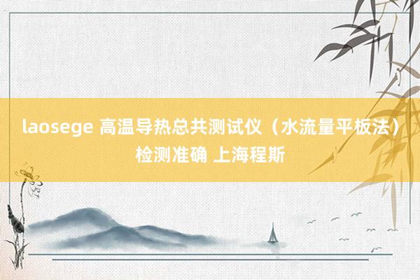 laosege 高温导热总共测试仪（水流量平板法）检测准确 上海程斯