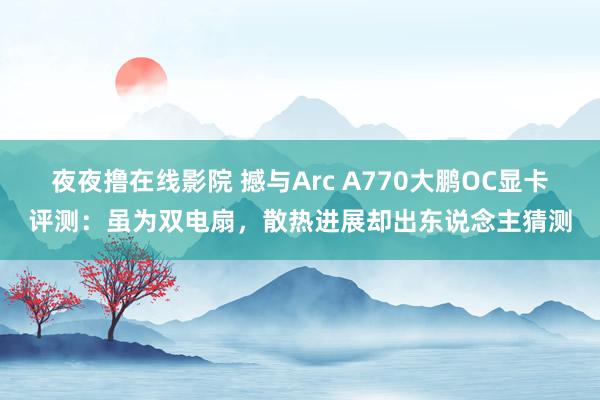 夜夜撸在线影院 撼与Arc A770大鹏OC显卡评测：虽为双电扇，散热进展却出东说念主猜测