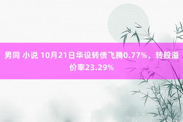 男同 小说 10月21日华设转债飞腾0.77%，转股溢价率23.29%