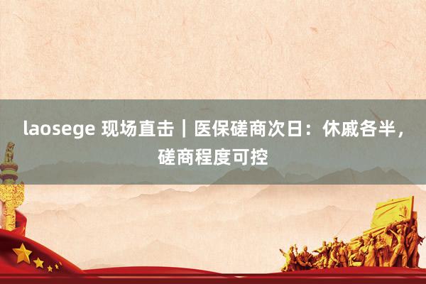 laosege 现场直击｜医保磋商次日：休戚各半，磋商程度可控