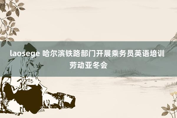 laosege 哈尔滨铁路部门开展乘务员英语培训 劳动亚冬会