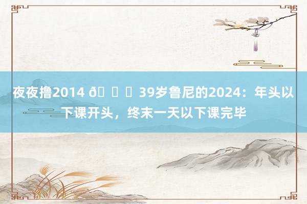 夜夜撸2014 😅39岁鲁尼的2024：年头以下课开头，终末一天以下课完毕