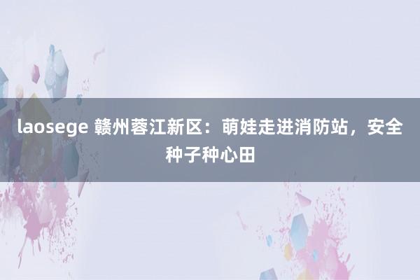 laosege 赣州蓉江新区：萌娃走进消防站，安全种子种心田